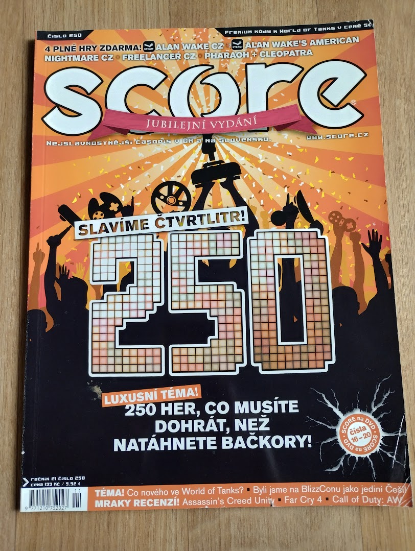 Časopis SCORE č. 250, rok 2014