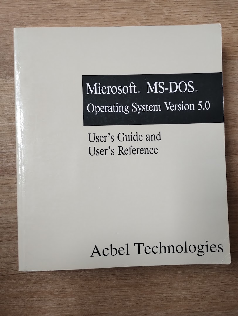 MS-DOS 5.0 User's Guide and User's Reference - Microsoft, Acbel Technologies